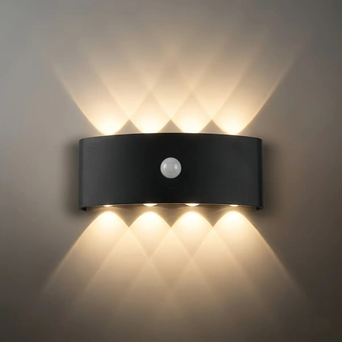 Arcato Modern Outdoor Wall Lamp - Black
