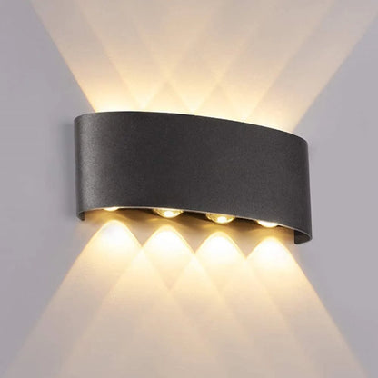 Modern Outdoor Wall Lamp - Black Metal Design for Corridor & Garden