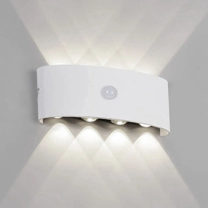 Modern Outdoor Wall Lamp - White Metal Design for Corridor & Garden