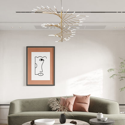 Modern_Gold_Chandelier for Living Room