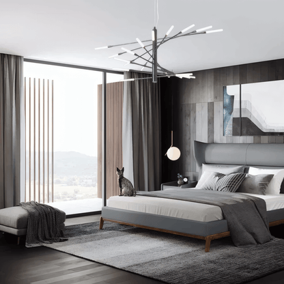 Modern Black Chandelier for Dining/Living Room