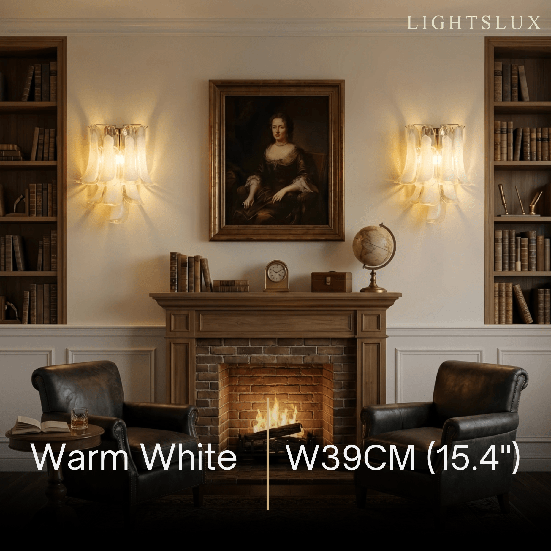 Art_Deco_Glass_Wall_Lamp_--__White_Finish_for_Living_Room