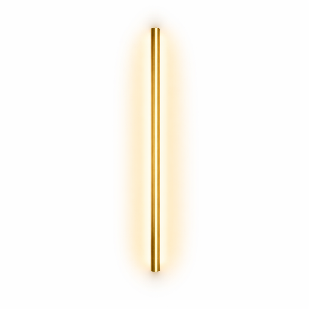 Arcato Minimalist Linear LED Wall Lamp – Black/Gold for Bedroom/Living Room