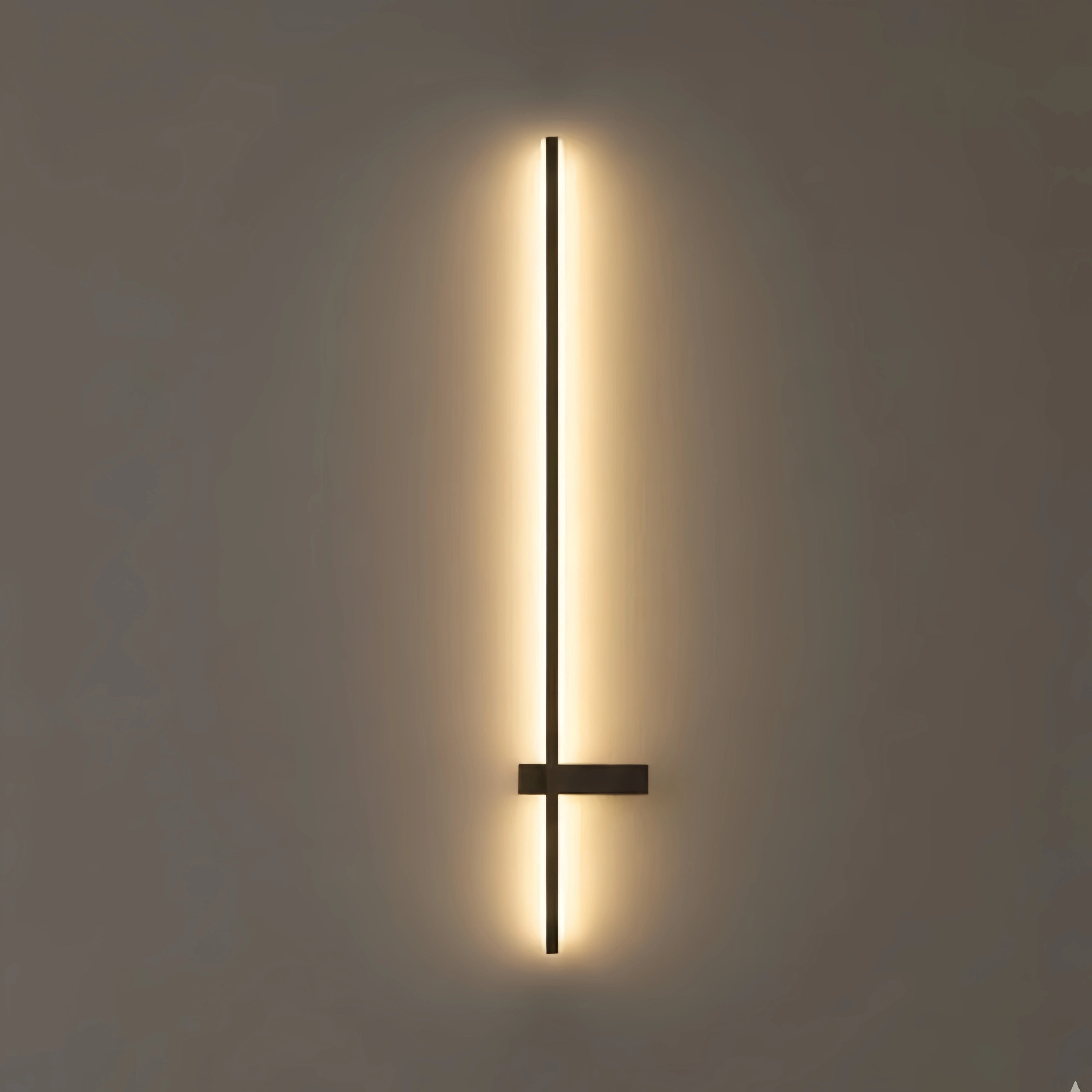Arcato Modern Linear LED Wall Lamp – Black Solar & Sensor Light Outdoor
