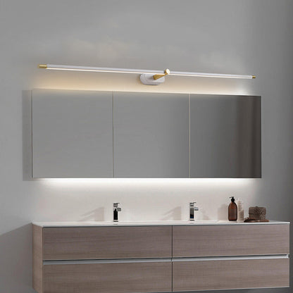 Minimalist Linear White Wall Lamp for Bathroom