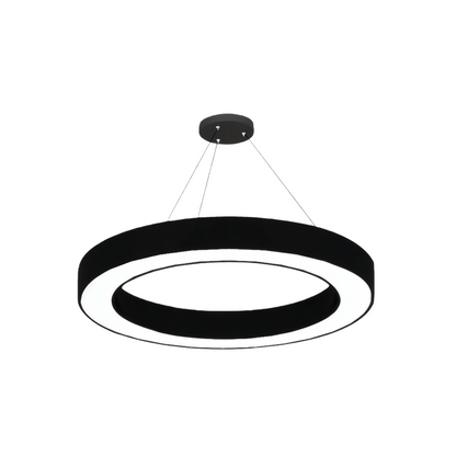 Moderne Ring-Pendelleuchte Embrace – Schwarzes Acryl für das Esszimmer