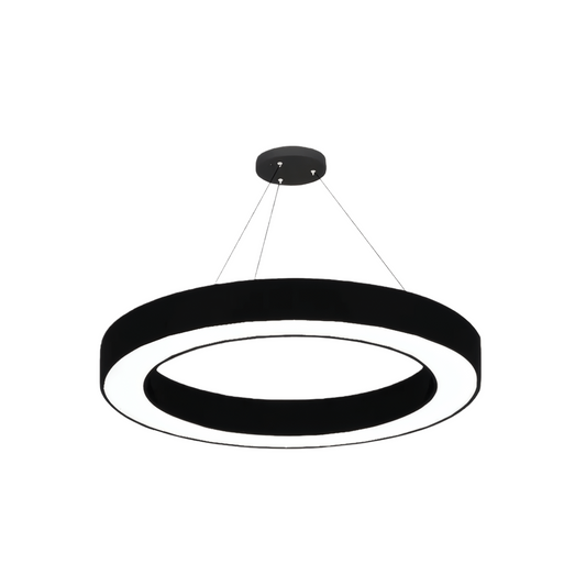 Moderne Ring-Pendelleuchte Embrace – Schwarzes Acryl für das Esszimmer