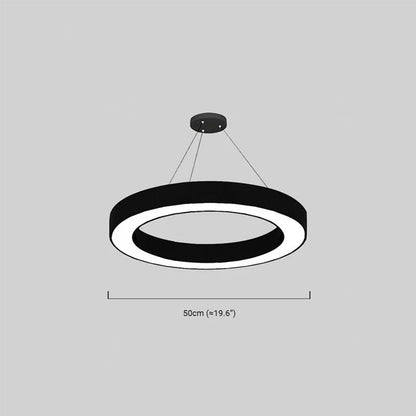 Modern Ring Pendant Light Dimension