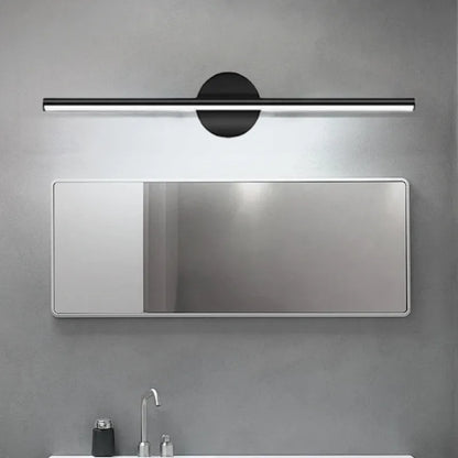 Arcato Minimalistische lineare Waschtischleuchte – Schwarz/Goldenes Metall für Badezimmer/Schlafzimmer