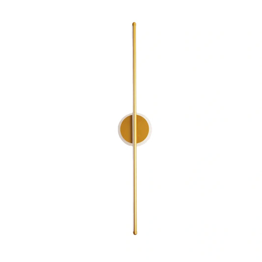 Arcato Minimalist Linear Vanity Light – Black/Gold Metal for Bathroom/Bedroom