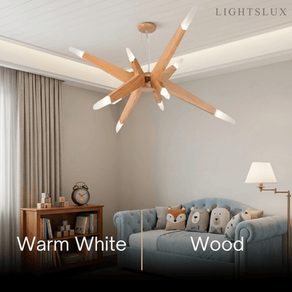 Zenno Designer Handmade Branch Wood Pendant Light - Natural