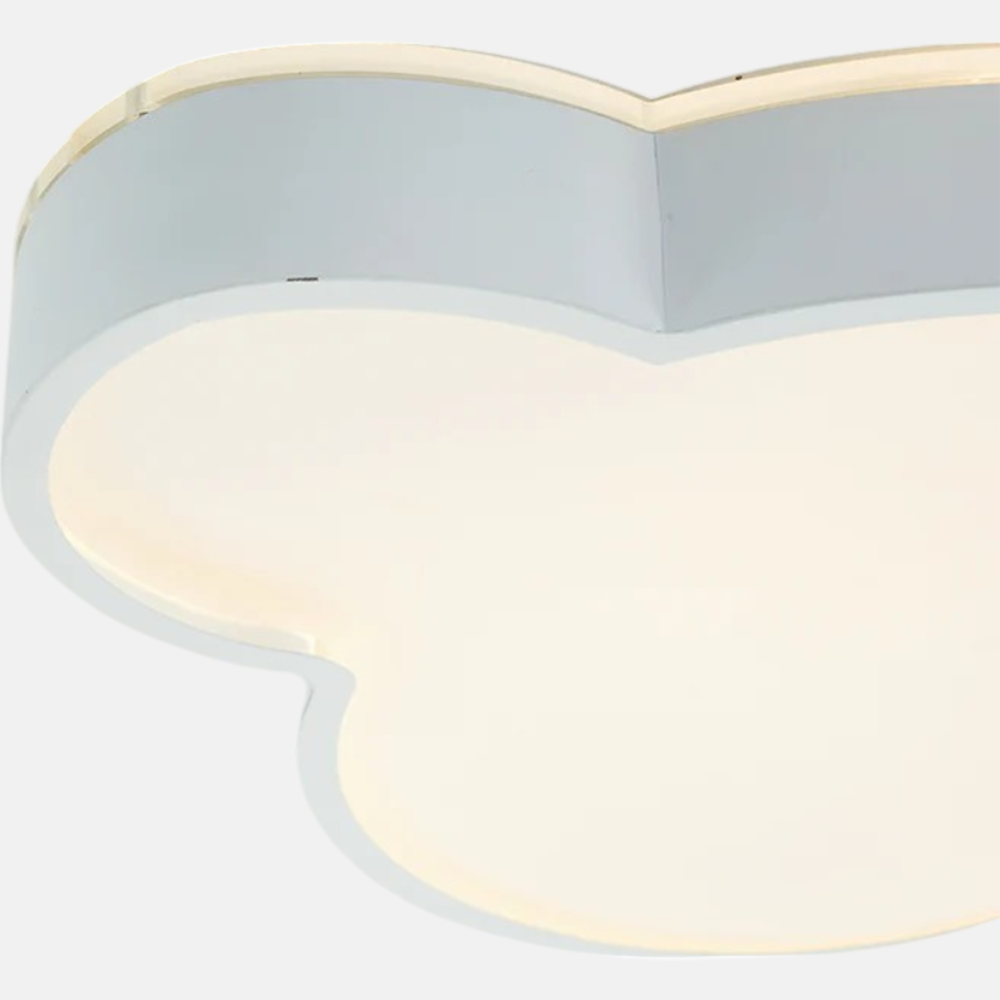 Modern White Flush Mount Ceiling Light - Cloud Design