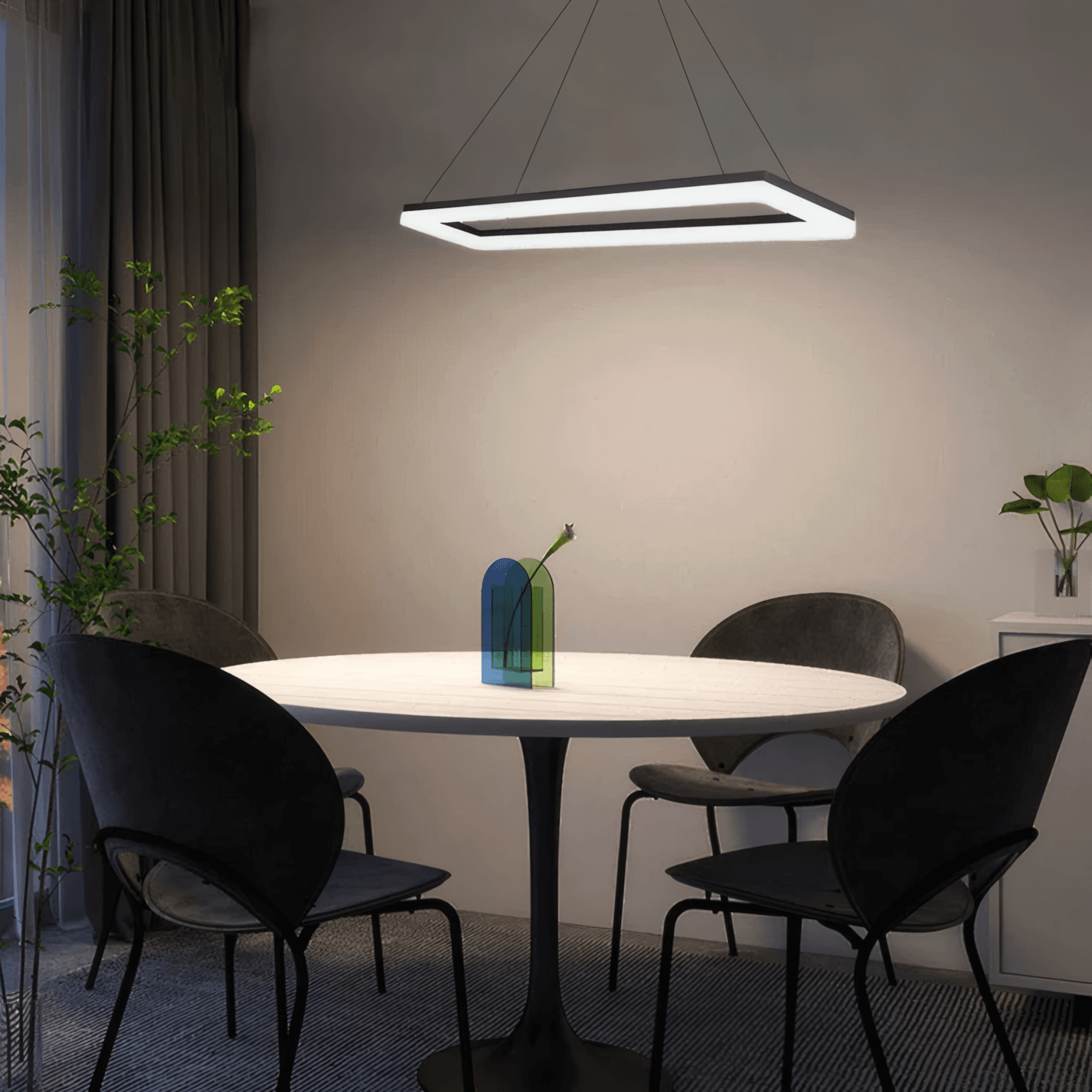 Modern Rectangular Pendant Light  for Dining Room