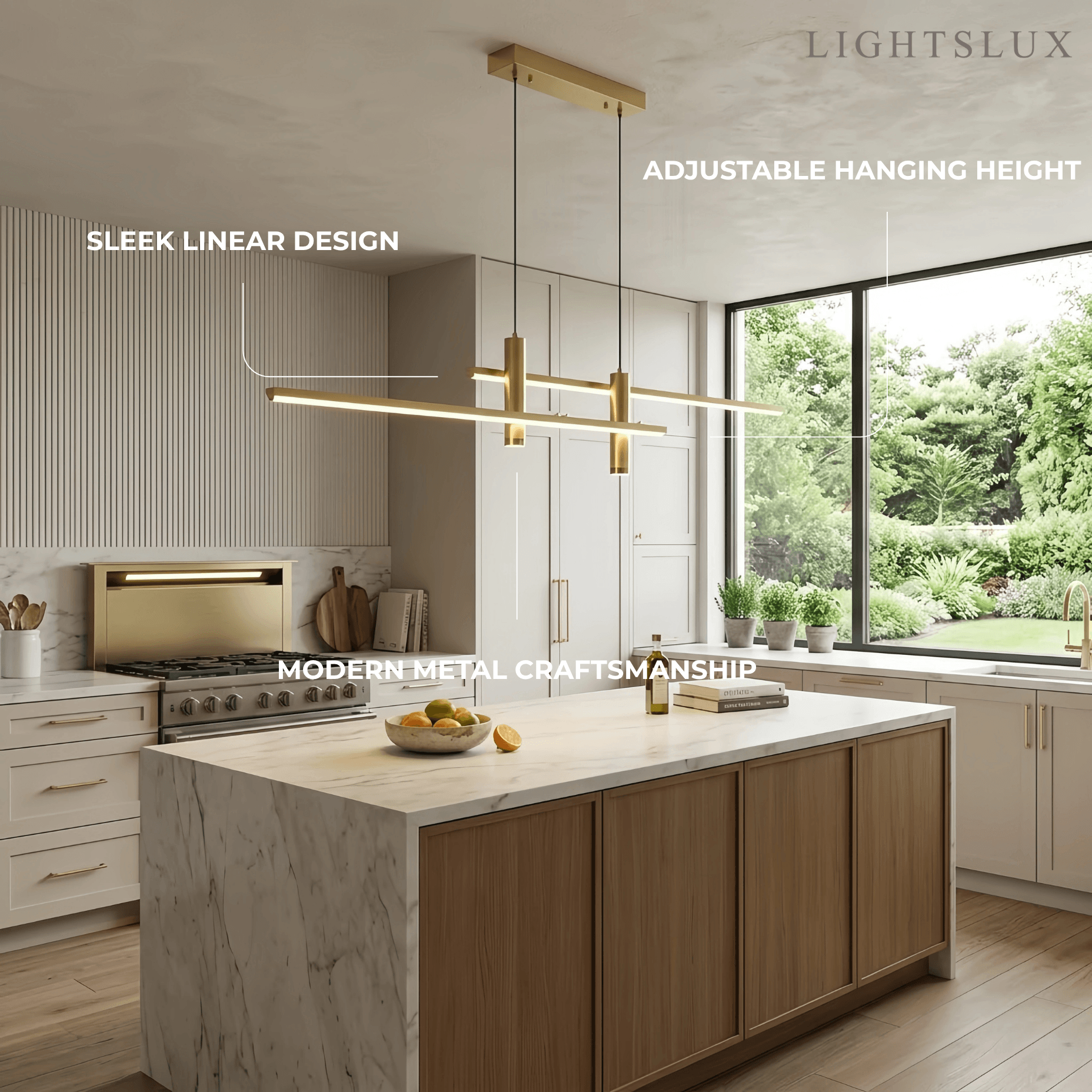 Arcato Modern Linear Pendant Light