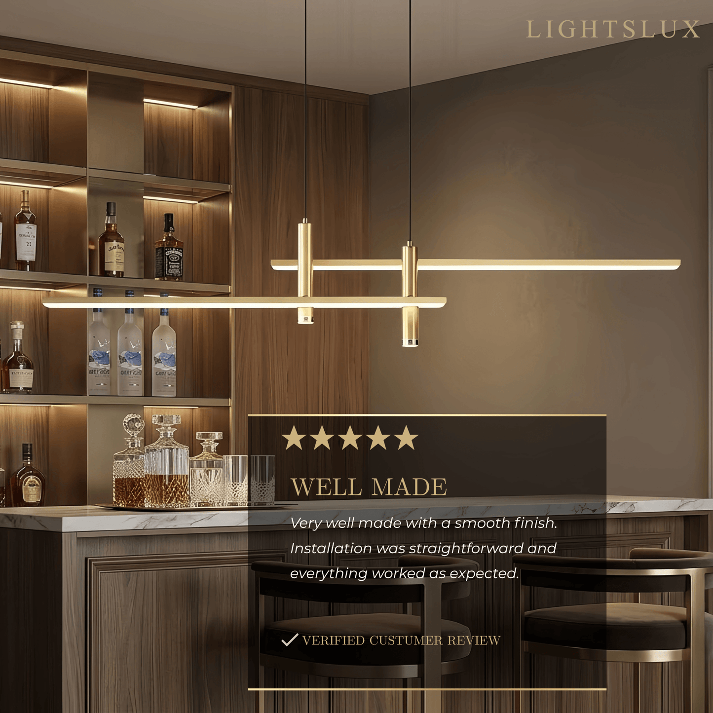 Arcato Modern Linear Pendant Light