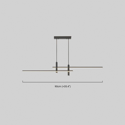 Modern Linear Pendant Light  Dimension