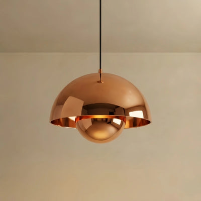  Dome Pendant Light – Colorful Metal Lamp for Bedroom