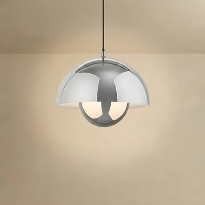 Morandi Dome Pendant Light – Colorful Metal Lamp for Bedroom