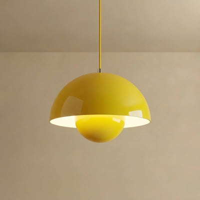 Morandia Art Deco Morandi Dome Pendant Light – Colorful Metal Lamp