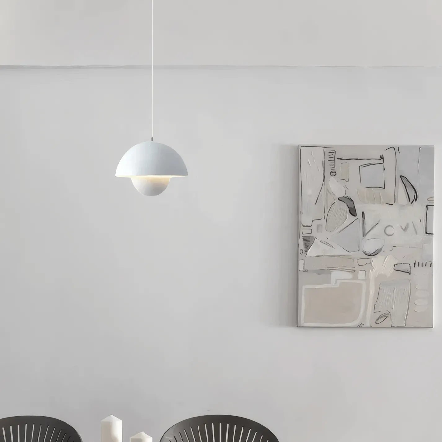 Art Deco Morandi Dome Pendant Light