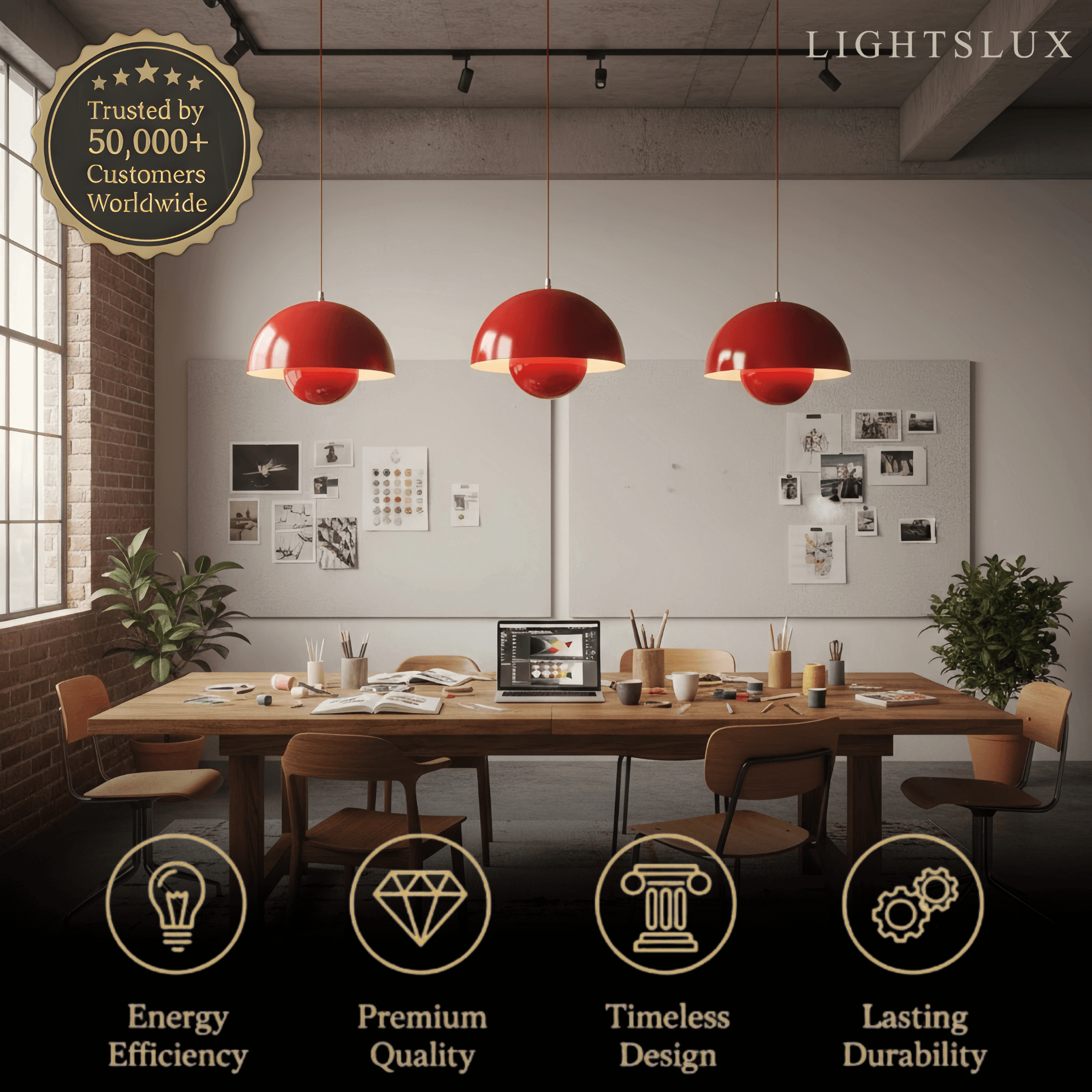 Morandia Art Deco Morandi Dome Pendant Light