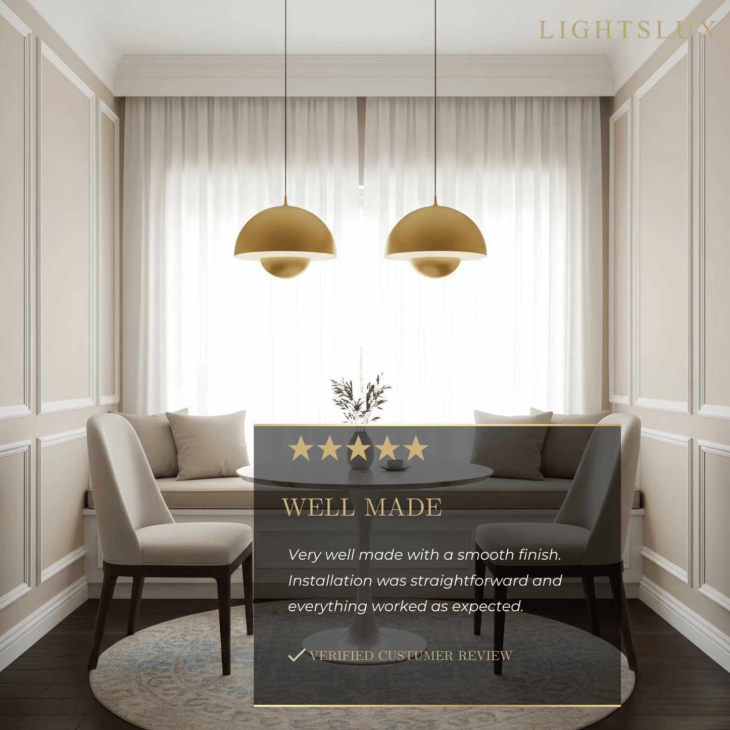Morandia Art Deco Morandi Dome Pendant Light