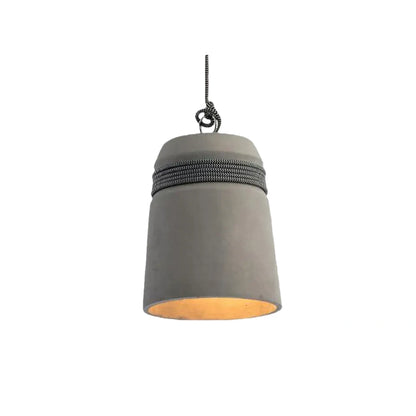 Irondale Industrial Grey Cement Pendant Light – Barrel Shape for Kitchen Island/Dining room