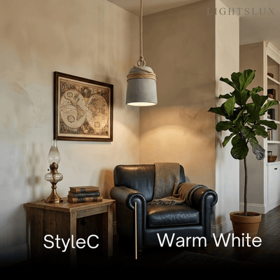 Irondale Industrial Grey Cement Pendant Light