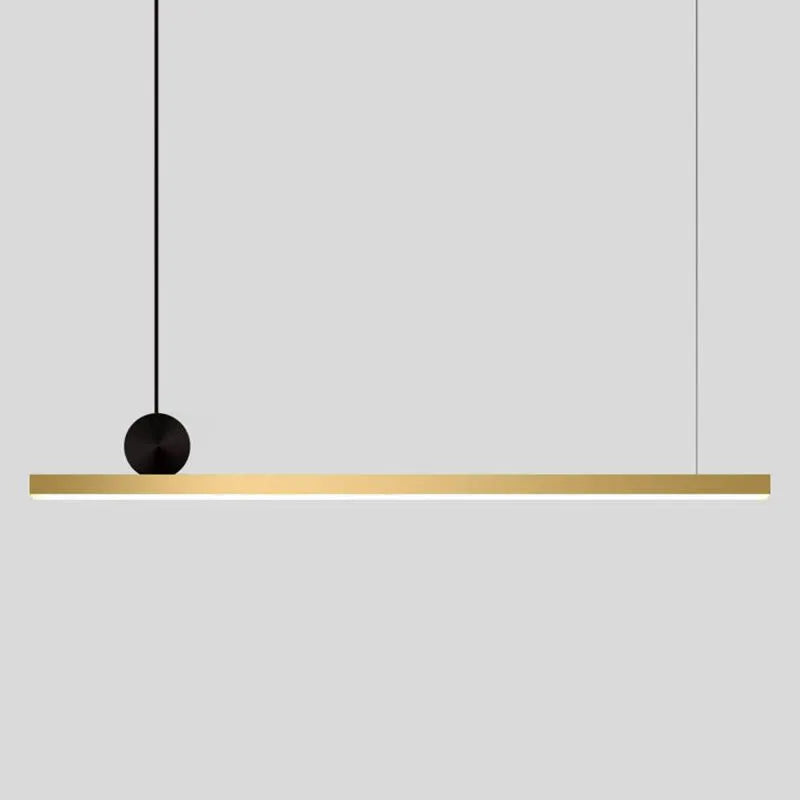 Modern Black Pendant Light - Asymmetrical Metal 