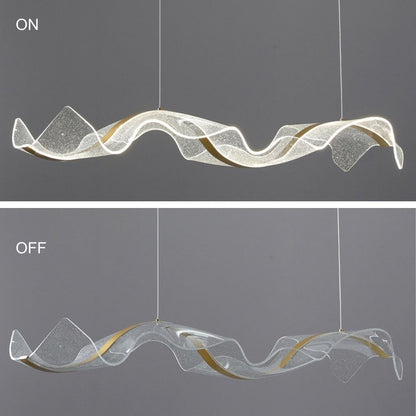 Modern Metal & Acrylic Pendant Light