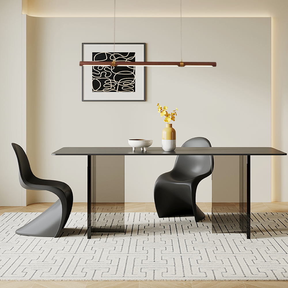 Arcato Modern Walnut Linear Pendant Light