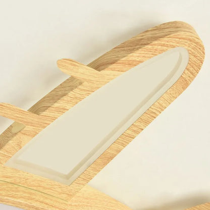 Designer Wood Ceiling Light - Wood & Acrylic Plane