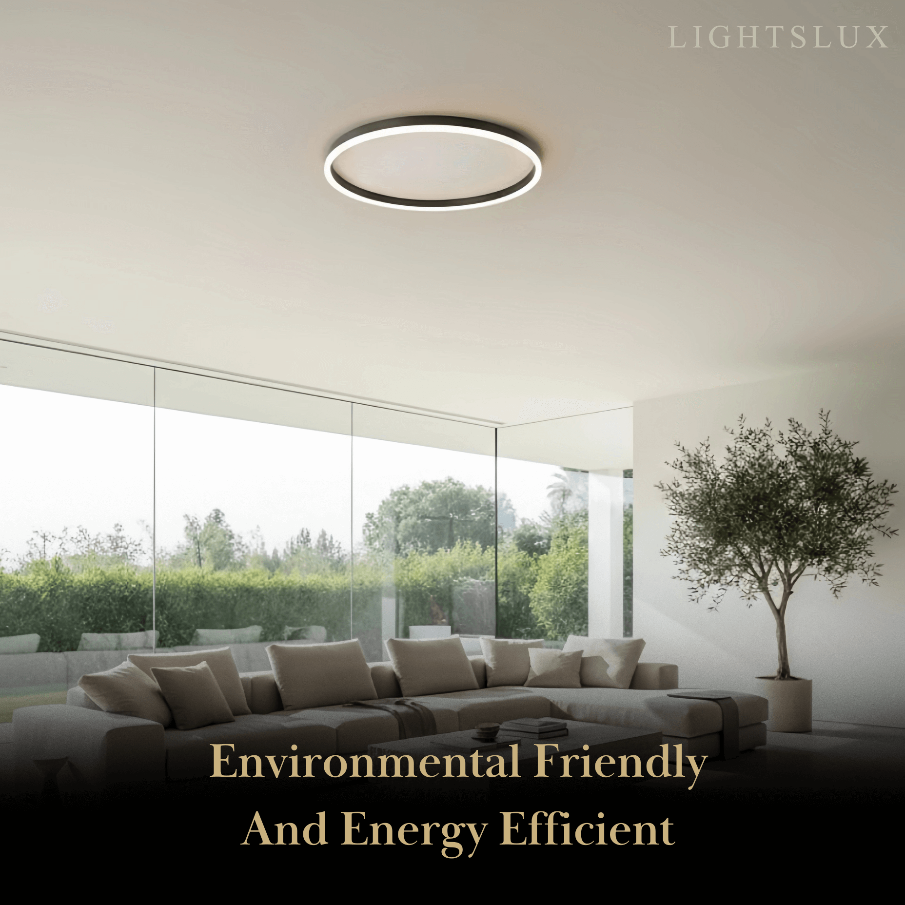 Modern Ring Flush Mount Ceiling Light
