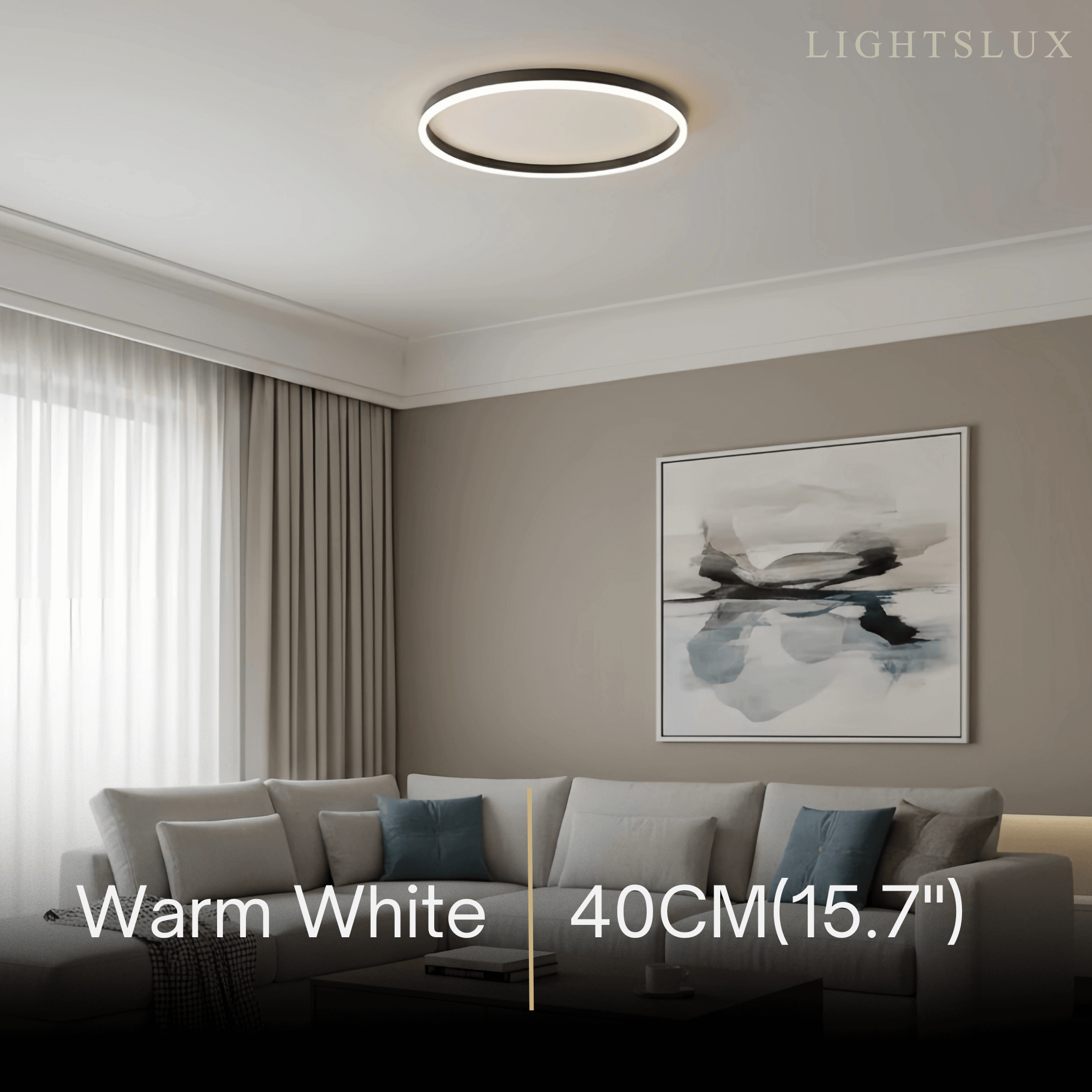 Modern Ring Flush Mount Ceiling Light