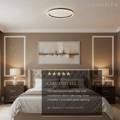 Modern Ring Flush Mount Ceiling Light