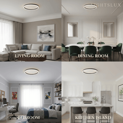 Modern Ring Flush Mount Ceiling Light