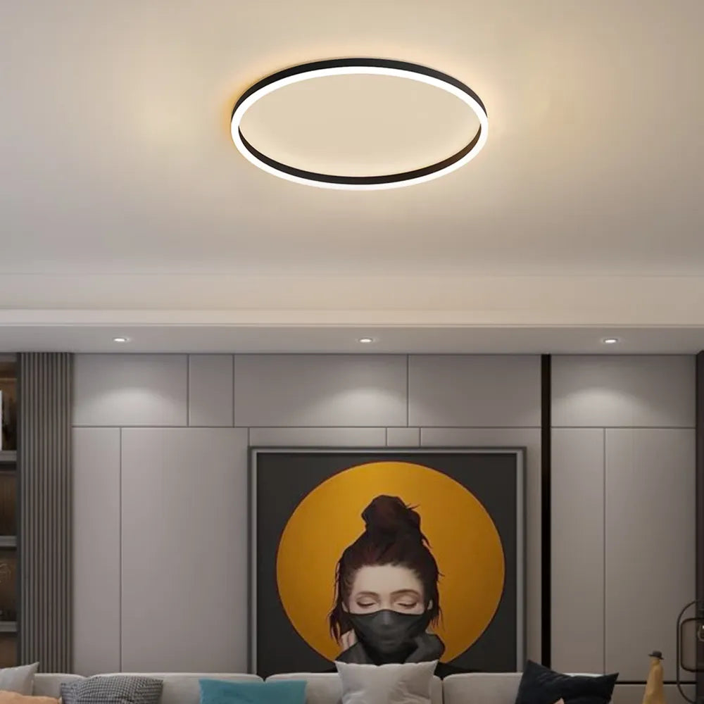 Modern Ring Flush Mount Ceiling Light