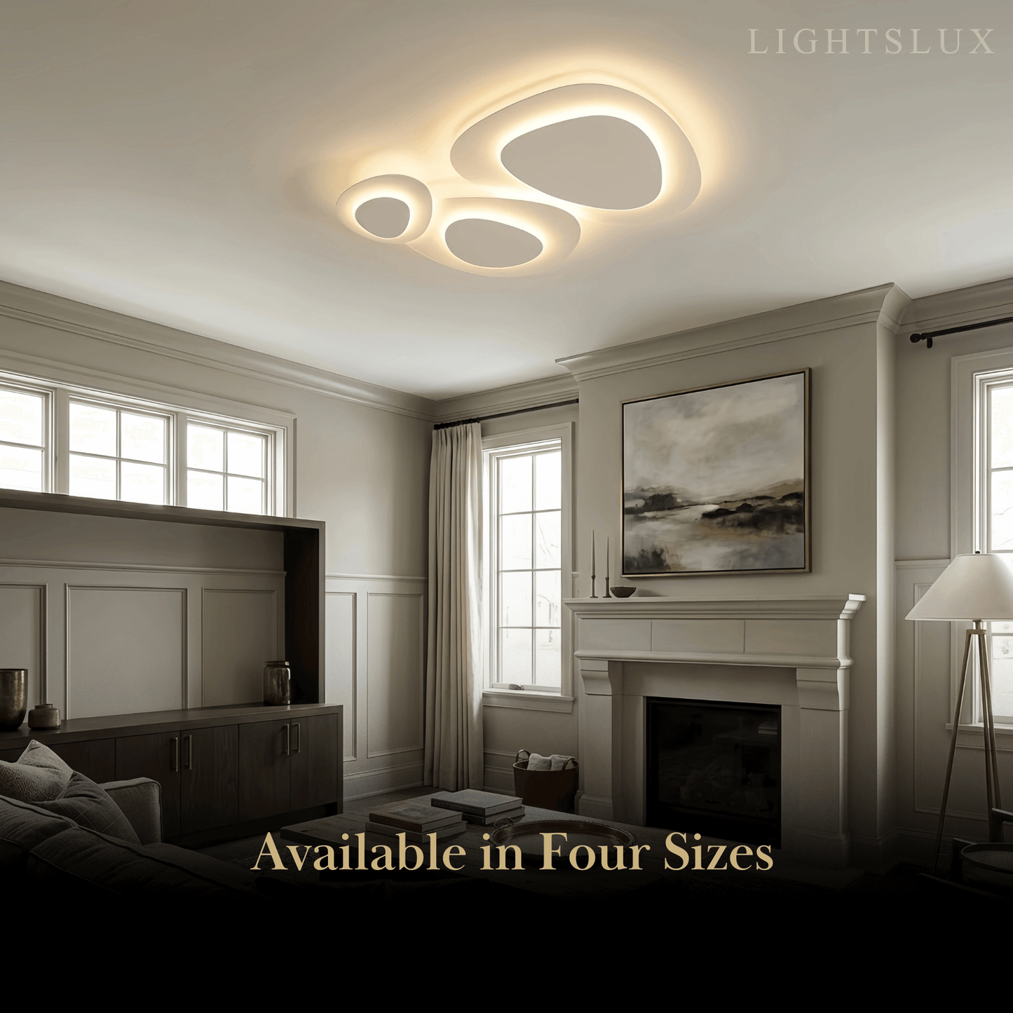 Crema Modern LED Flush Mount Ceiling Light – Nordic Metal Bedroom Fixture