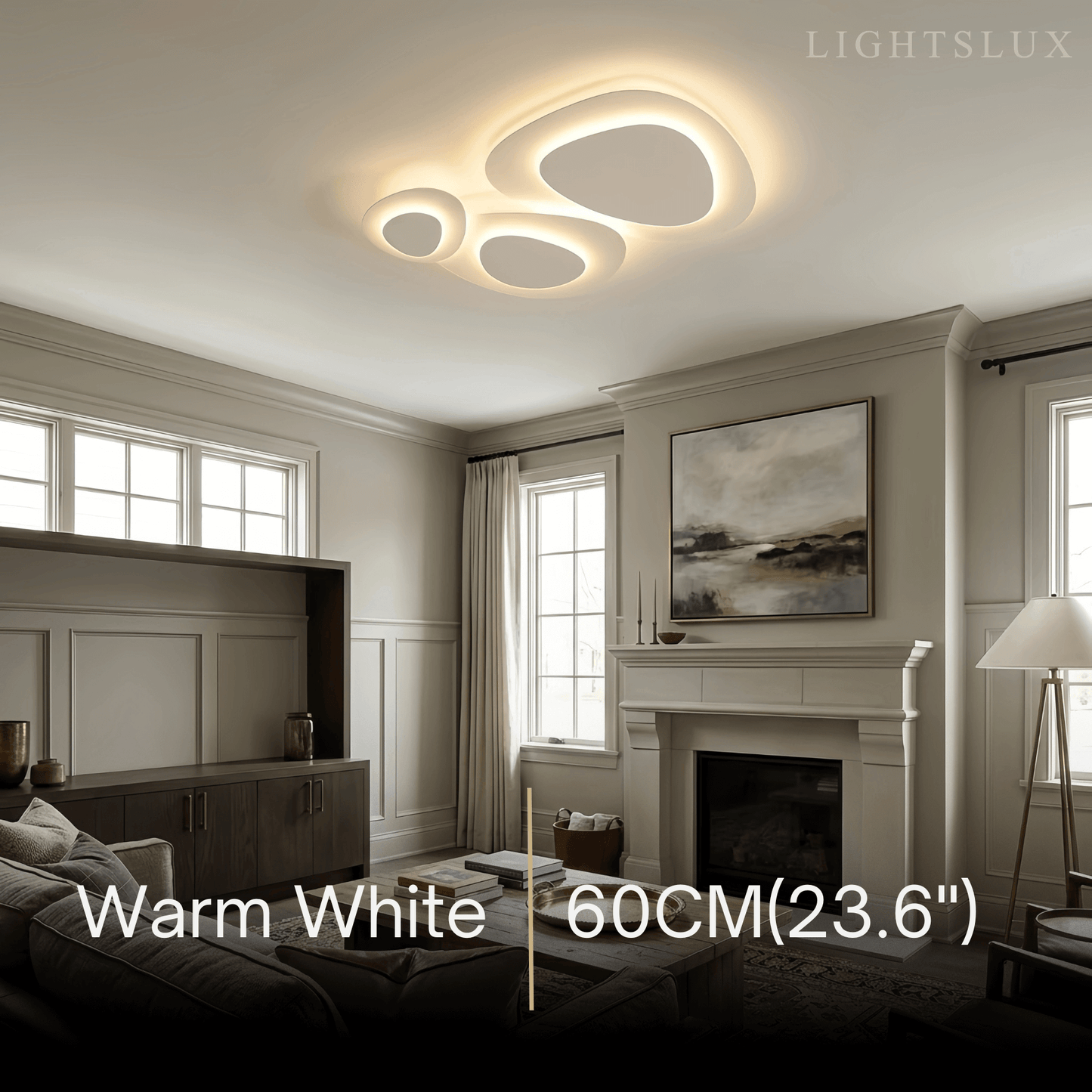 Crema Modern LED Flush Mount Ceiling Light – Nordic Metal Bedroom Fixture