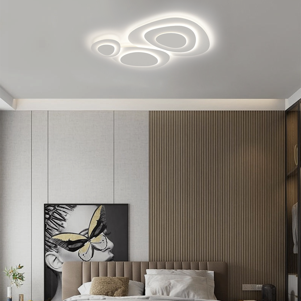 Nordic White LED Ceiling Light for Bedroom