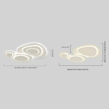 Crema Modern LED Flush Mount Ceiling Light – Nordic Metal Bedroom Fixture