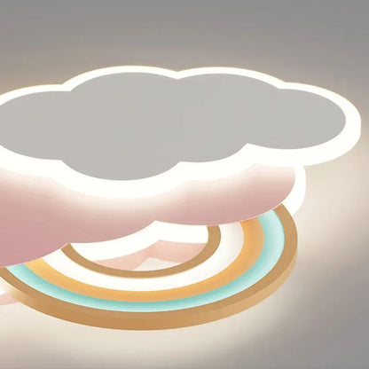  Cartoon Cloud-Shaped LED Flush Mount Ceiling Light