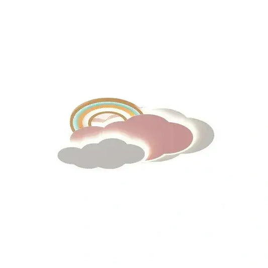 Vivara Cartoon Cloud-Shaped LED Flush Mount Ceiling Light – Kids Room Lamp