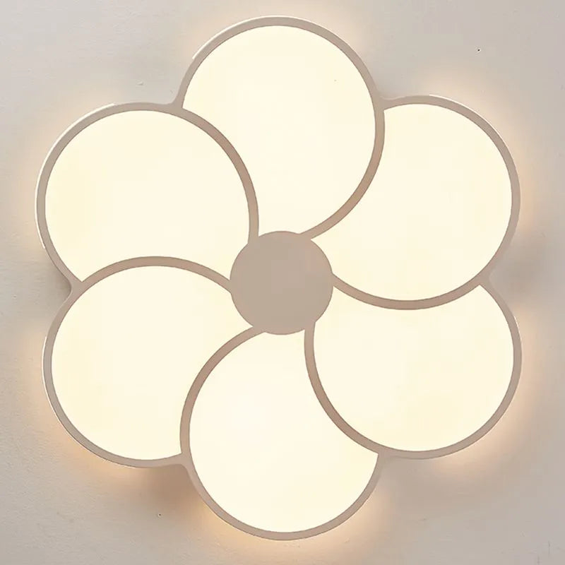 Flower Dimmable Ceiling Light — White Metal & Acrylic