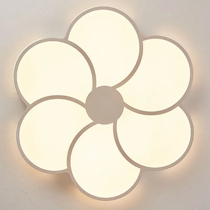 Flower Dimmable Ceiling Light — White Metal & Acrylic