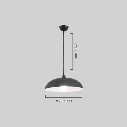Morandia Morandi Metal Pendant Light - Black/Blue/Green/Grey for Dining Room