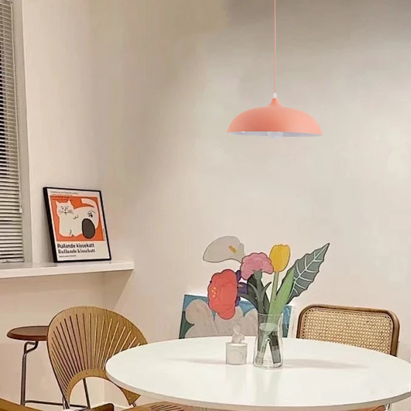 Morandi Metal Pendant Light - Black/Blue/Green/Grey for Dining Room