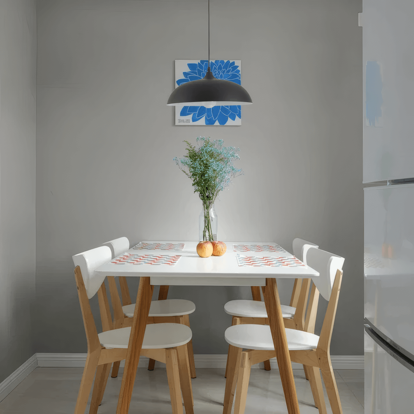 Morandi Metal Pendant Light - Black/Blue/Green/Grey for Dining Room