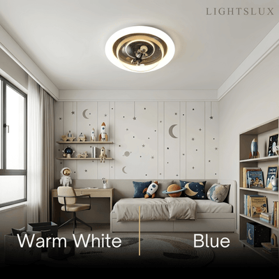 Vivara Modern Metal/Acrylic Ceiling Light - Blue