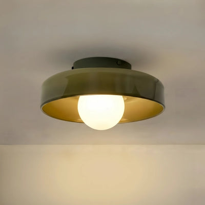 Morandia Modern Round Ceiling Light – Metal Glass for Living Room